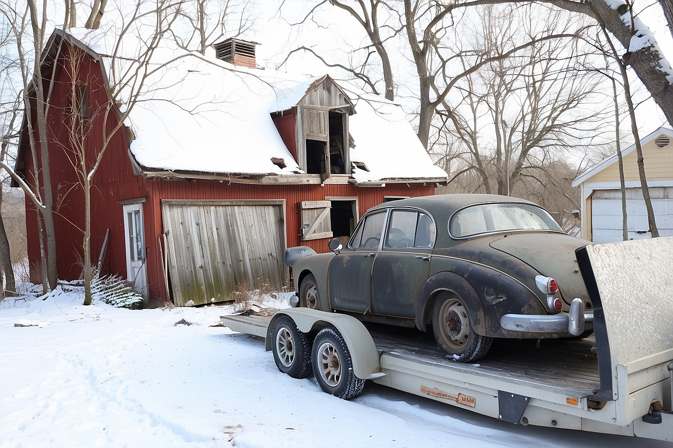 The man bought an old house and found an expensive car in the garage ...